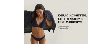 Le Slip Français: 2 articles lingerie achetés = le 3e offert