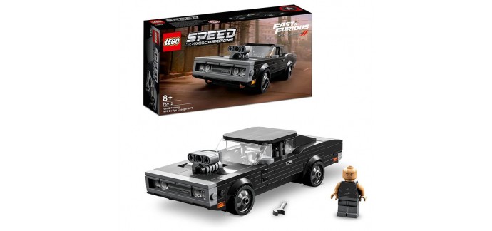 Amazon: Lego Speed Champions Fast & Furious 1970 Dodge Charger R/T - 76912 à 18,99€