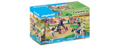 Amazon: Playmobil Country Parcours d'obstacles avec chevaux - 70996 à 23,99€