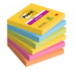 Amazon: Post-it Notes Super Sticky - Couleurs Carnival, 6 blocs à 9,99€