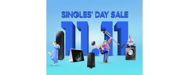 Samsung: 11€ de remise immédiate tous les 100€ d’achats pour le Singles Day