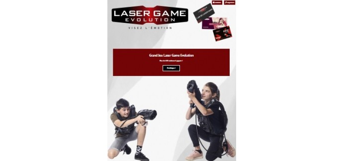 La Grande Récré: 1 pass VIP Laser Game + des parties de laser game + divers lots à gagner