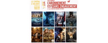 Gaumont Pathé: Cinéma à volonté à partir de 16,90€/mois sans engagement + frais de dossier offerts