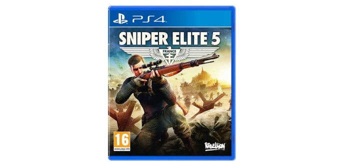 Amazon: Jeu Sniper Elite 5 sur PS4 à 34,99€