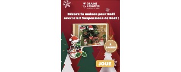 Gulli: 10 kits "Suspensions de Noël" de Graine Créative à gagner