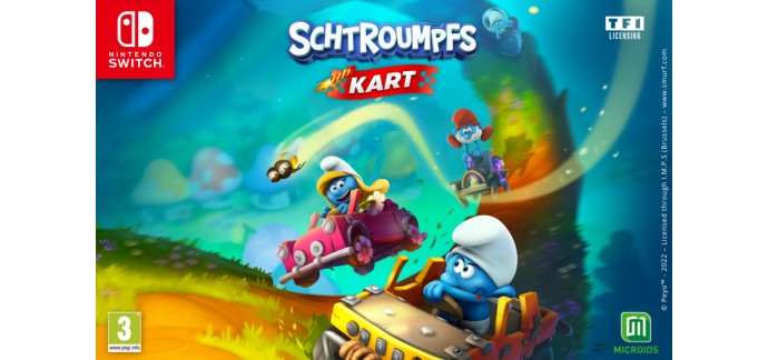 TF1: 10 jeux vidéo Switch "Schtroumpfs Kart" à gagner