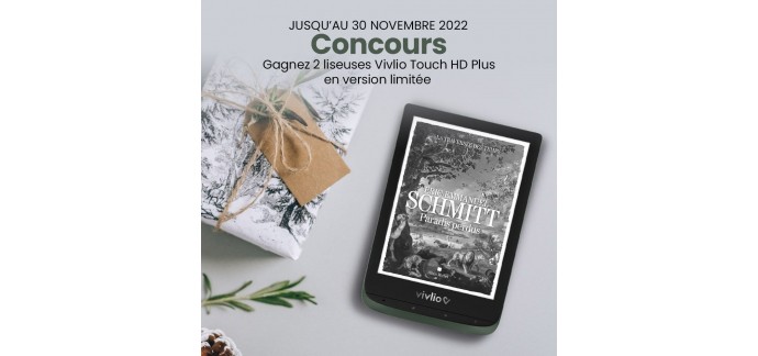 Cultura: 2 liseuses Touch HD plus + livre numérique "La traversée des temps" d'Eric Emmanuel Schmitt à gagner