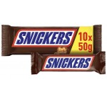 Amazon: Paquet de 10 barres de Snickers 500g à 2,88€