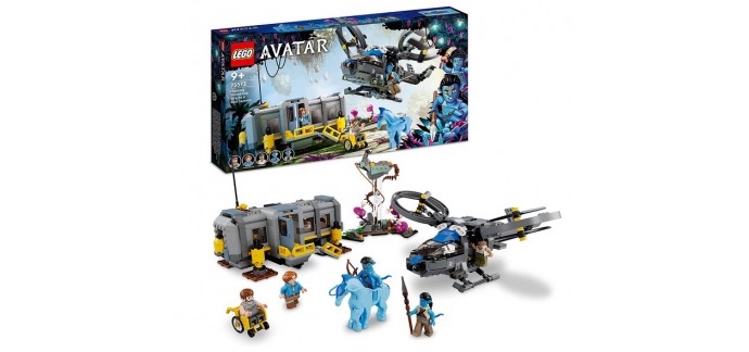 Amazon: Lego Avatar Les Montagnes Flottantes : Le Secteur 26 et Le Samson RDA - 75573 à 66,48€