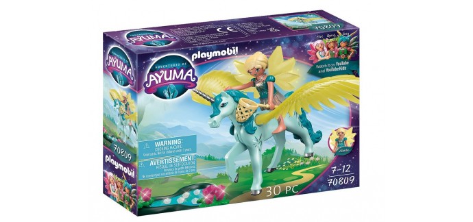 Amazon: PLAYMOBIL Adventures of Ayuma Crystal Fairy avec licorne - 70809 à 12,99€