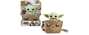 Amazon: Figurine Peluche Star Wars The Mandalorian Bébé Yoda avec sacoche de transport à 29,27€
