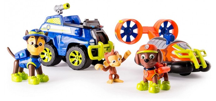 Amazon: Pack de 2 véhicules Pat'Patrouille Jungle Rescue + 3 figurines à 22,49€