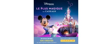 Carrefour Voyages: 50€ offerts sur votre compte fidélité Carrefour pour toute réservation d'un séjour Disneyland Paris