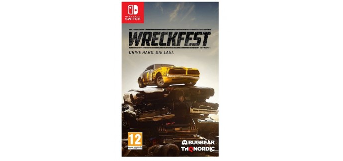 Amazon: Jeu Wreckfest sur Nintendo Switch à 19,99€