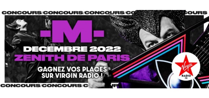 Virgin Radio: Des invitations pour le concert de -M- en décembre au Zénith de Paris à gagner
