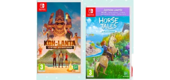 Femme Actuelle: 16 lots de jeu vidéo PS4 "Horse Tales" + 1 jeu vidéo Switch "Koh Lanta " à gagner