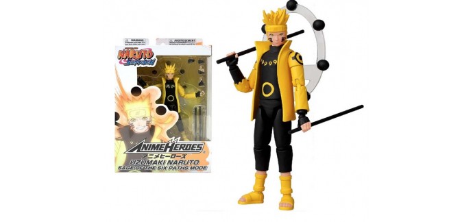 Amazon: Figurine Bandai Naruto Shippuden - Uzumaki Naruto en mode Ermite Rikudo à 17,09€