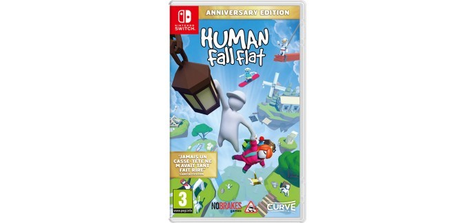 Nintendo: Jeu Human: Fall Flat sur Nintendo Switch (dématérialisé) à 5,99€