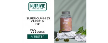 Mon Vanity Idéal: 70 cures Super-Gummies Cheveux Bio de NUTRIVIE à tester