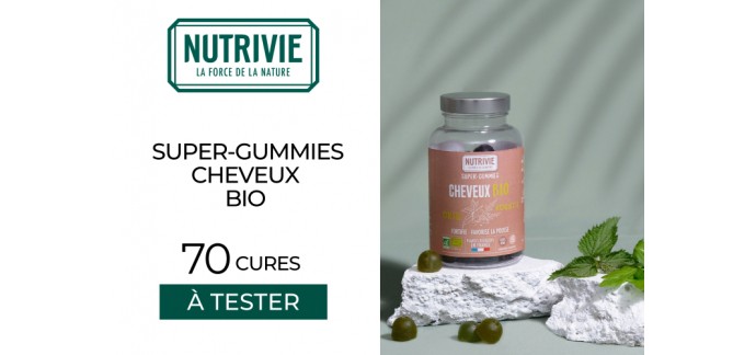 Mon Vanity Idéal: 70 cures Super-Gummies Cheveux Bio de NUTRIVIE à tester