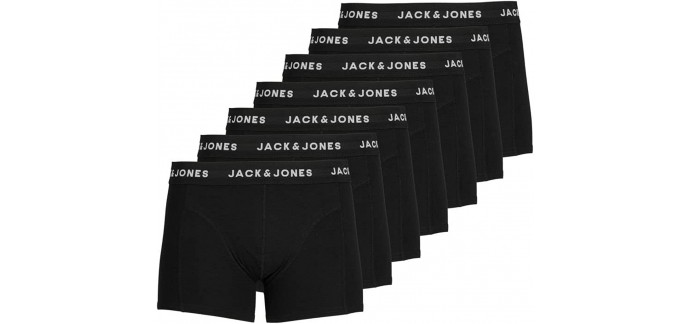 Amazon: Lot de 7 boxers homme Jack & Jones à 34,18€