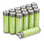 Amazon: Lot de 16 piles rechargeables AA haute capacité Amazon Basics , 2400 mAh, pré-chargées à 19,86€