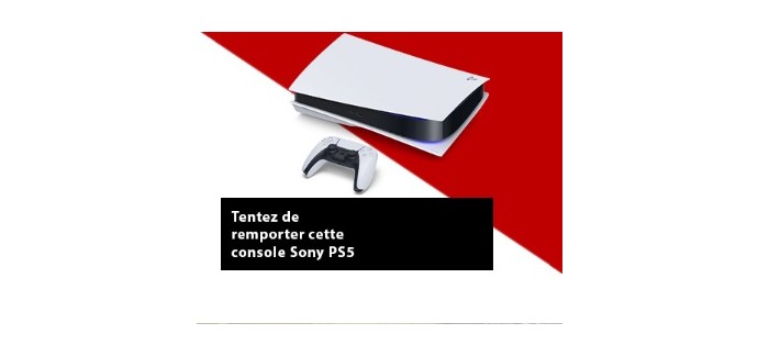 Rakuten: 1 console de jeux PS5