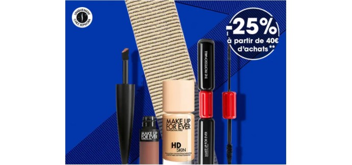 Sephora: -25% sur toute la marque Make Up For Ever dès 40€ d'achat