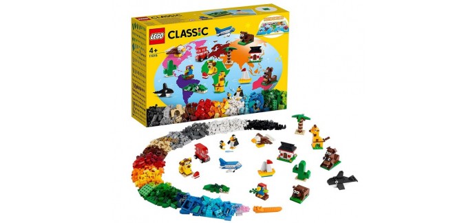 Amazon: LEGO Classic Briques créatives « Autour du Monde » - 11015  à 34,39€