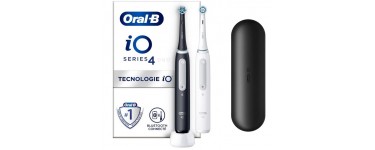 Amazon: Lot de 2 Brosses à Dents Électriques connectées Bluetooth Oral-B iO 4 à 119,99€