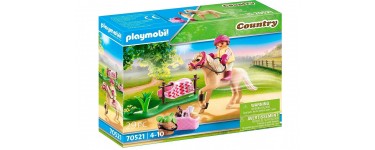 Amazon: Playmobil Country Cavalière avec Poney Beige - 70521 à 6,25€