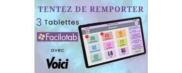 Voici: 3 tablettes Facilotab à gagner