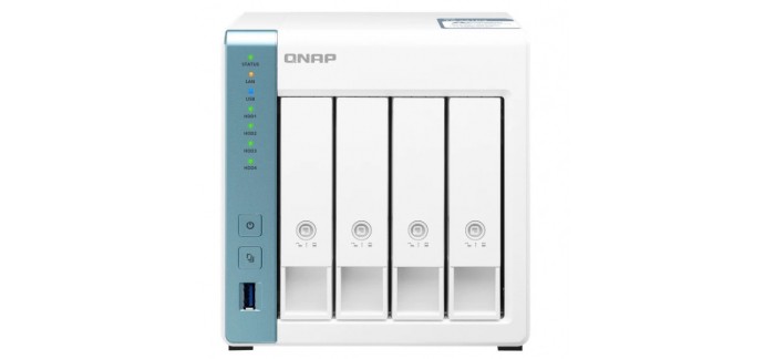 Darty:  Serveur NAS Qnap Serveur NAS TS-431P3 - 2Go, Blanc à 299,99€