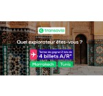 Transavia: 1 lot de 4 billets A/R pour Marrakech, 1 lot de 4 billets A/R pour Tunis à gagner