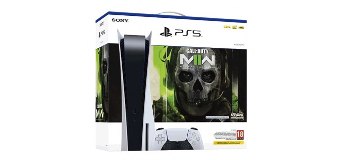 Playstation: Pack console PlayStation®5 – Call of Duty®: Modern Warfare II à 619,99€