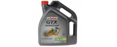 Amazon: Bidon huile moteur Castrol GTX UltraClean 10W-40 A3/B4 - 5L à 24,50€
