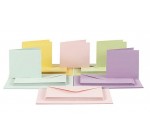Amazon: Lot de 50 cartes et enveloppes Creativ - Couleurs pastel à 8,23€