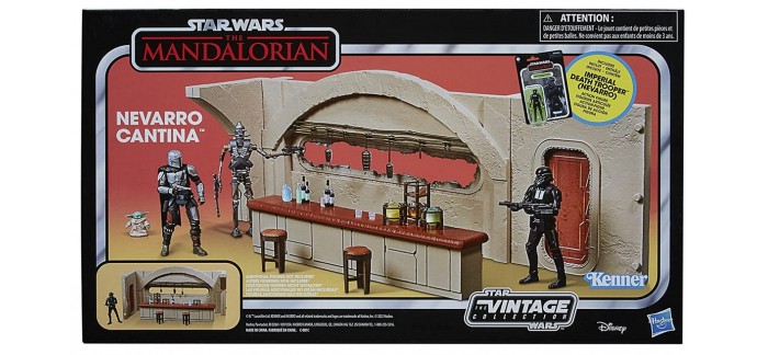 Amazon: Figurine Hasbro Star Wars The Vintage Collection - The Mandalorian Coffret Nevarro Cantina à 33,90€