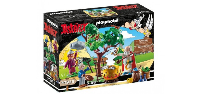Amazon: Playmobil Astérix : Panoramix et Chaudron de Potion Magique - 70933 à 10,51€