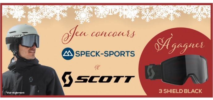 Speck Sports: 3 masques de ski Scott Shield à gagner