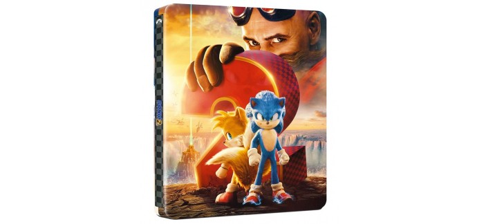 Amazon: Sonic 2, Le Film en 4K Ultra HD + Blu-Ray-Édition boîtier SteelBook à 28€