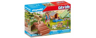 Amazon: Playmobil City Life Set cadeau Educatrice et Chiens - 70676  à 8,50€