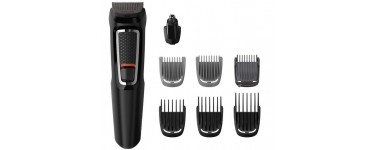 Amazon: Tondeuse Multi-Styles Philips MG3720/15 Series 3000 8-en-1 Barbe et Cheveux à 18,99€