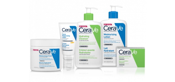 Cerave: 1 lot de 13 produits de soins CeraVe à gagner