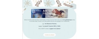 RATP: Des invitations pour une visite guidée de l'exposition "Arts et Préhistoire" à gagner