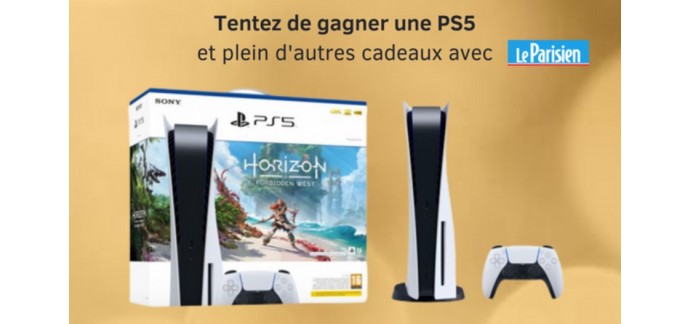 Le Parisien: 1 console PS5 + 1 jeu "Horizon Forbidden West", 1 casque PS5 Pulse 3D,  1 jeu PS5 GT7 à gagner