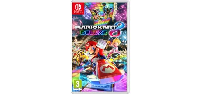 Nintendo: Jeu Mario Kart 8 Deluxe sur Nintendo Switch (dématérialisé) à 39,99€