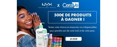 Cerave: 1 lot de produits de beauté CeraVe et Nyx à gagner