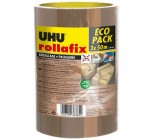 Amazon: Lot de 3 rubans adhésif d'emballage brun UHU Rollafix à 5,84€