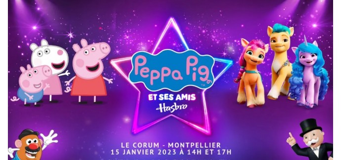 Familiscope: Des invitations pour le spectacle Peppa Pig le 15 janvier à Montpellier à gagner